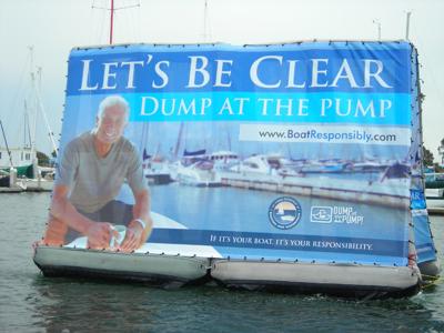 State of California Boating, Pollution Awareness Billboard